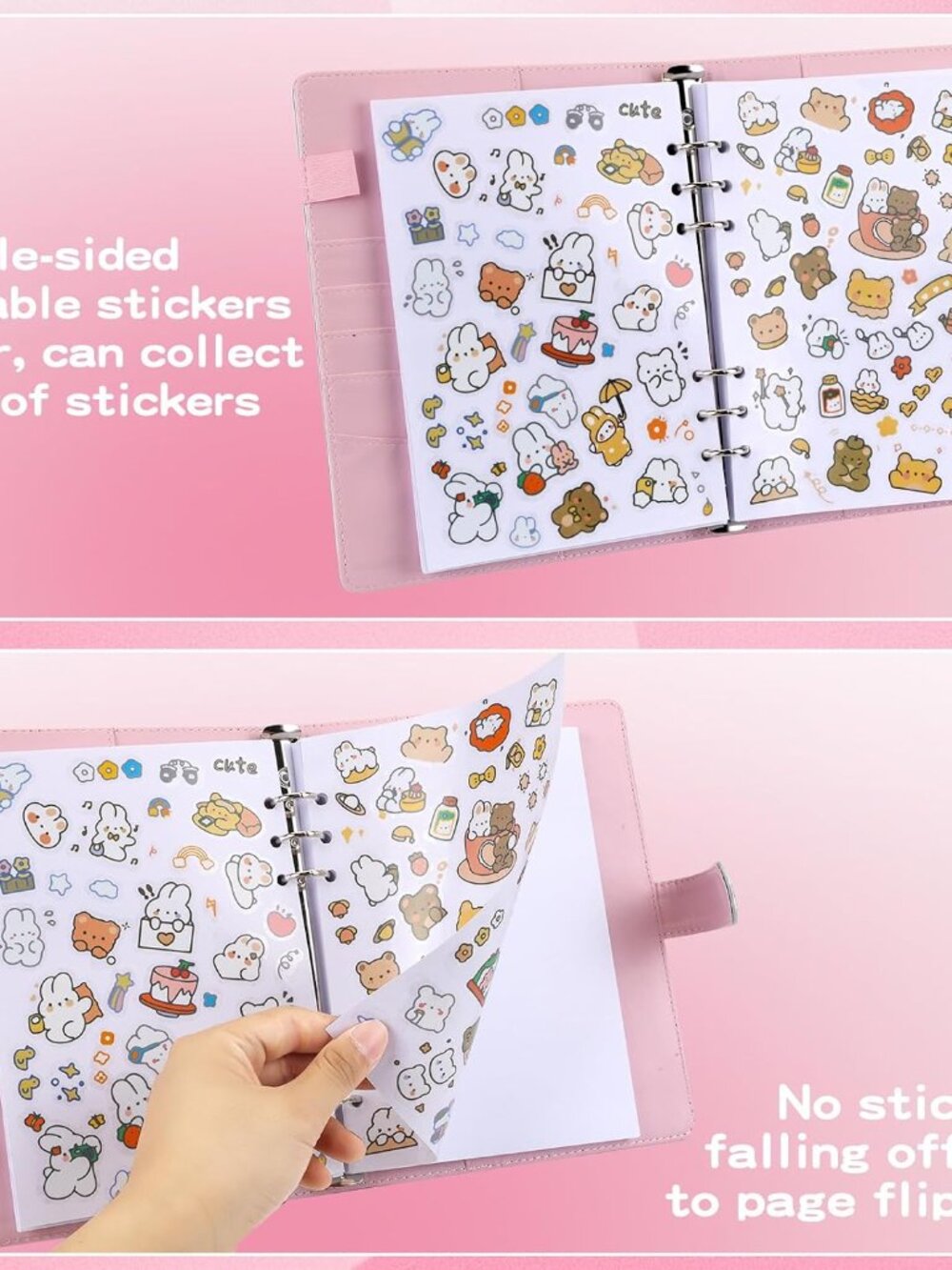 Reusable Sticker Book,Sticker Collecting Book,A5 Sticker Collecting Album - Picture 6 of 7